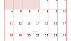 Free Calendar Template 2024 February F2383