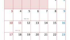 Free Calendar Template 2024 November N1383