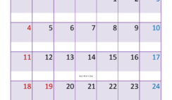 2024 February Monthly Calendar Printable F2392