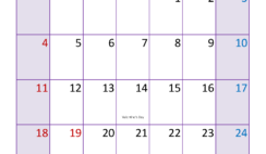 February 2024 Calendar vertical Printable F2394