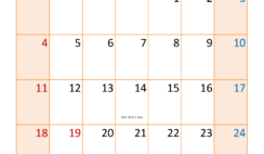 Calendar February 2024 Blank F2399